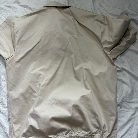 Beige Short Sleeve Button-Up Shirt - Picture 6 of 7